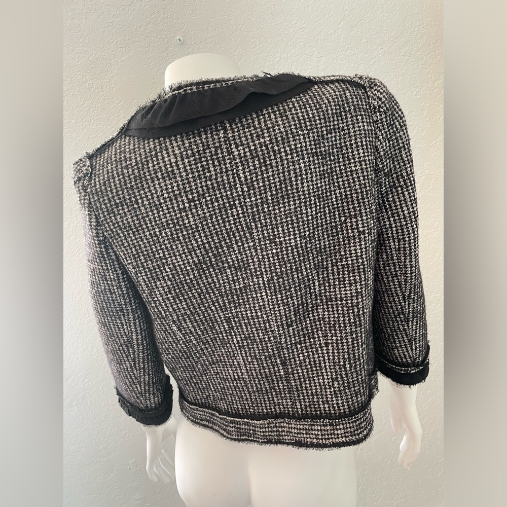 Ann Taylor tweed wool blend jacket size 6P - Picture 4 of 7